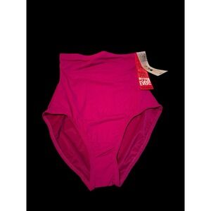 Spanx Core High Rise Shaping Swim Bottom Size 8 Berry NWT Tummy Control Slimming